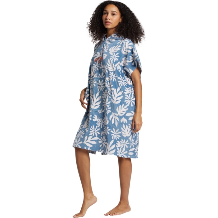 2024 Billabong Mujer Toalla Con Capucha ABJAA00226 - Blue Shadow